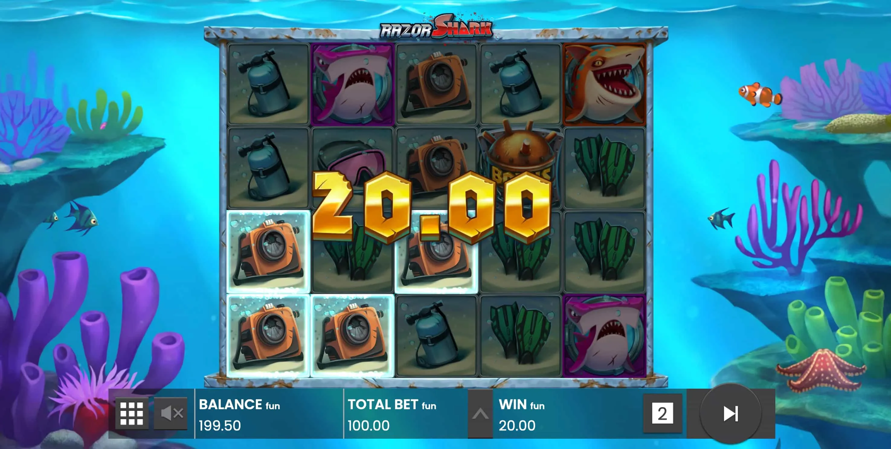 Razor Shark Spielanleitung: Walzen, Linien und Wetteins&auml;tze